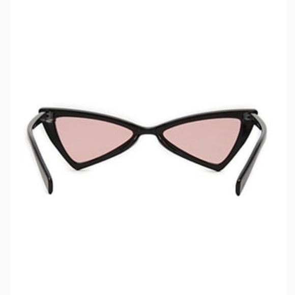 FREE PEOPLE Studded Cat Eye Black Pink Sunglasses - Picture 3 of 7